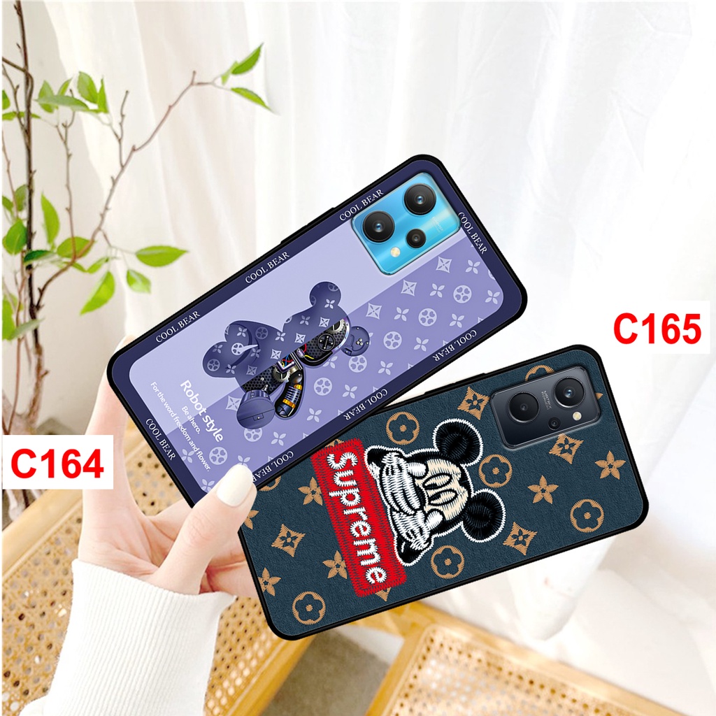 Ốp lưng Realme 9i - Realme 9 Pro in hình gấu bearbrick , doremon gucii, mickey L.V . ốp realme 9i rẻ bền đẹp.
