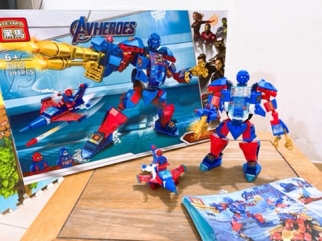 Bộ lego lắp ráp siêu anh hùng Avengers 409 chi tiết