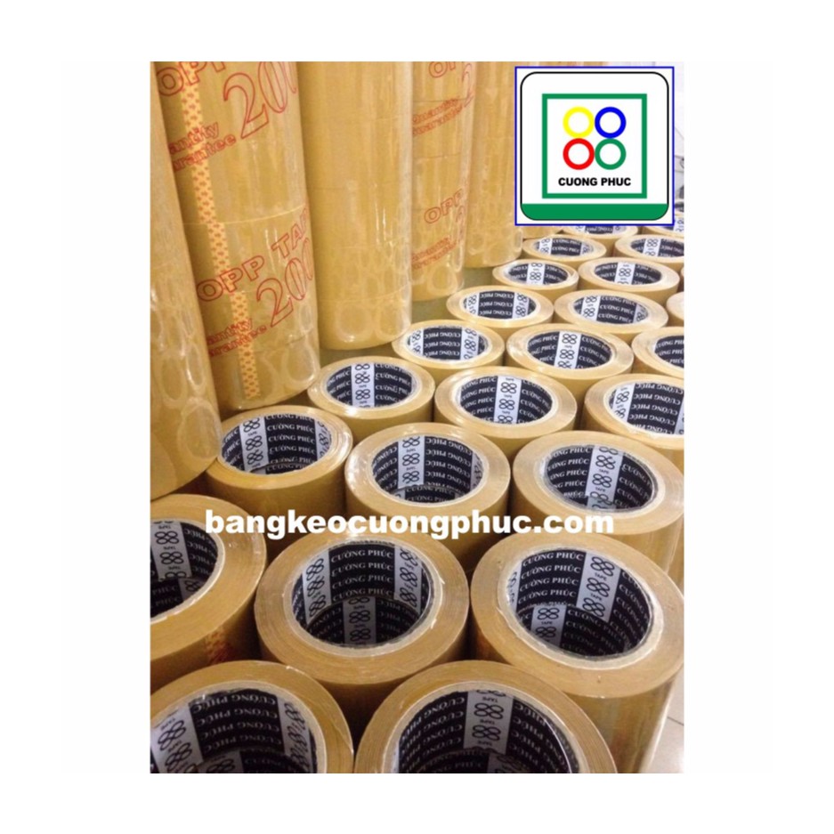 1 Cây 6 cuộn Băng keo đục 100 yard 5 phân Siêu Xịn