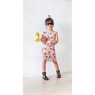 sét hoa lệch vai cho bé