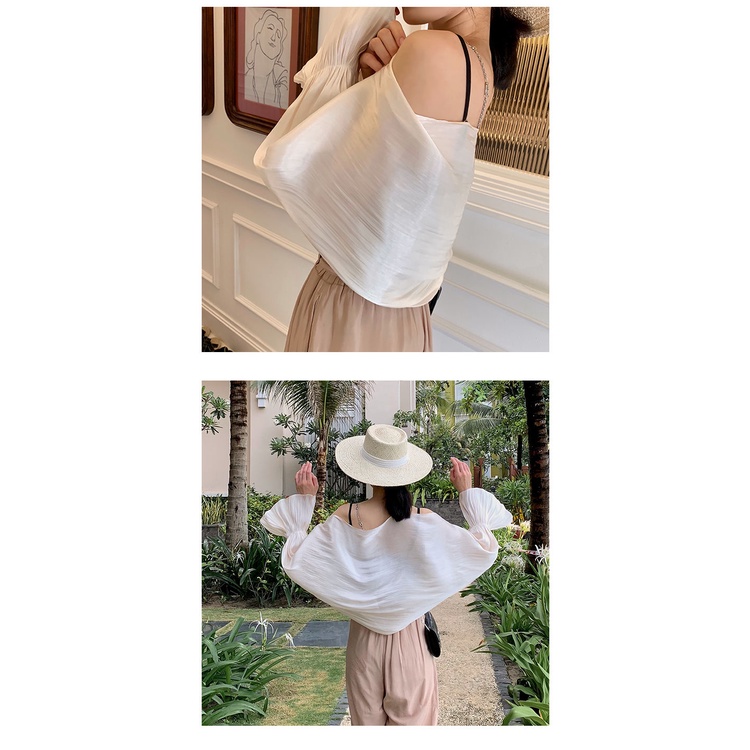 Áo Khoác cardigan chiffon Lụa Lạnh Mỏng Dáng Rộng Phong Cách Phương Tây Thời Trang Mùa Hè Hàng Mới Năm 2021