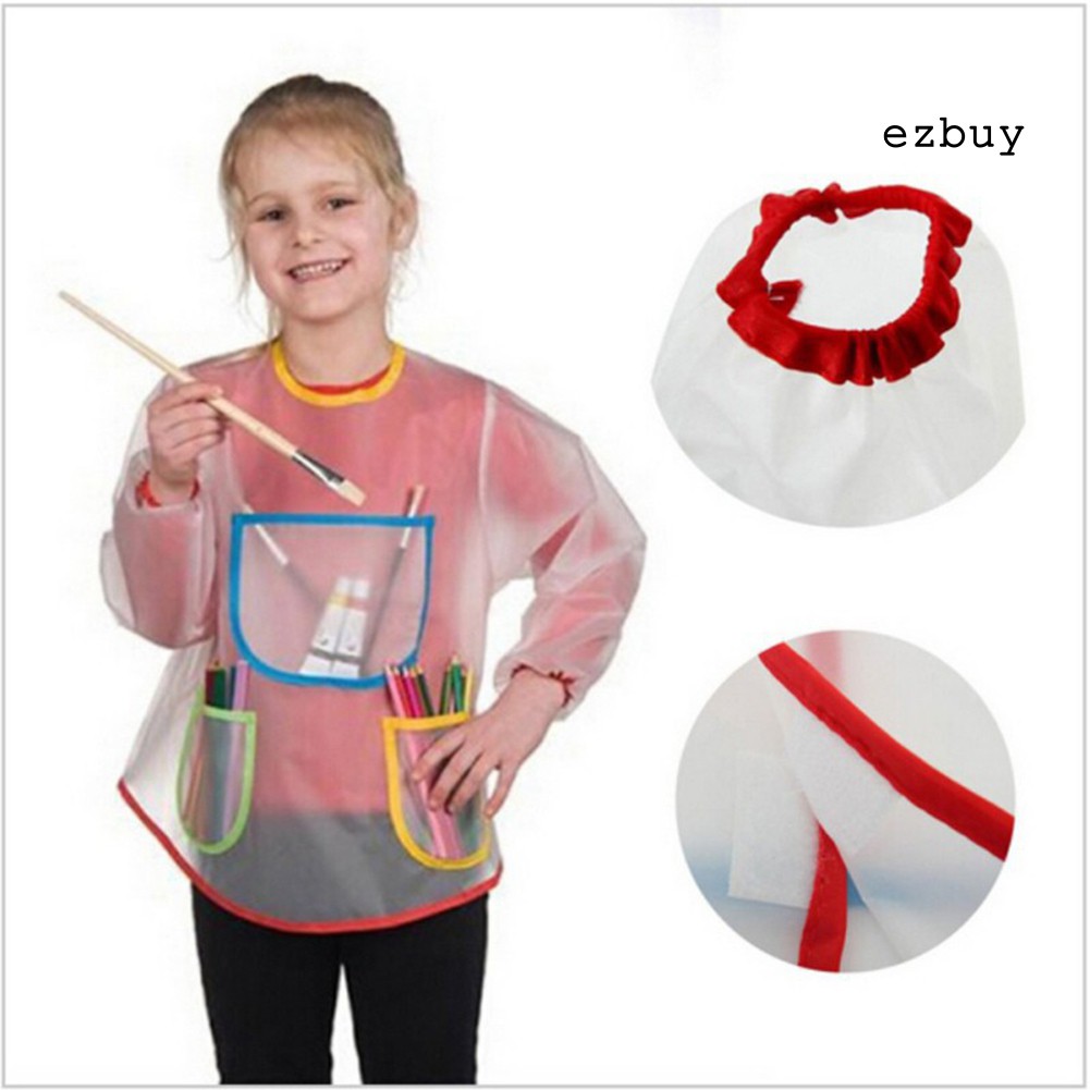 Tạp Dề Tay Dài Nhiều Túi Chống Thấm Nước Ezbuy