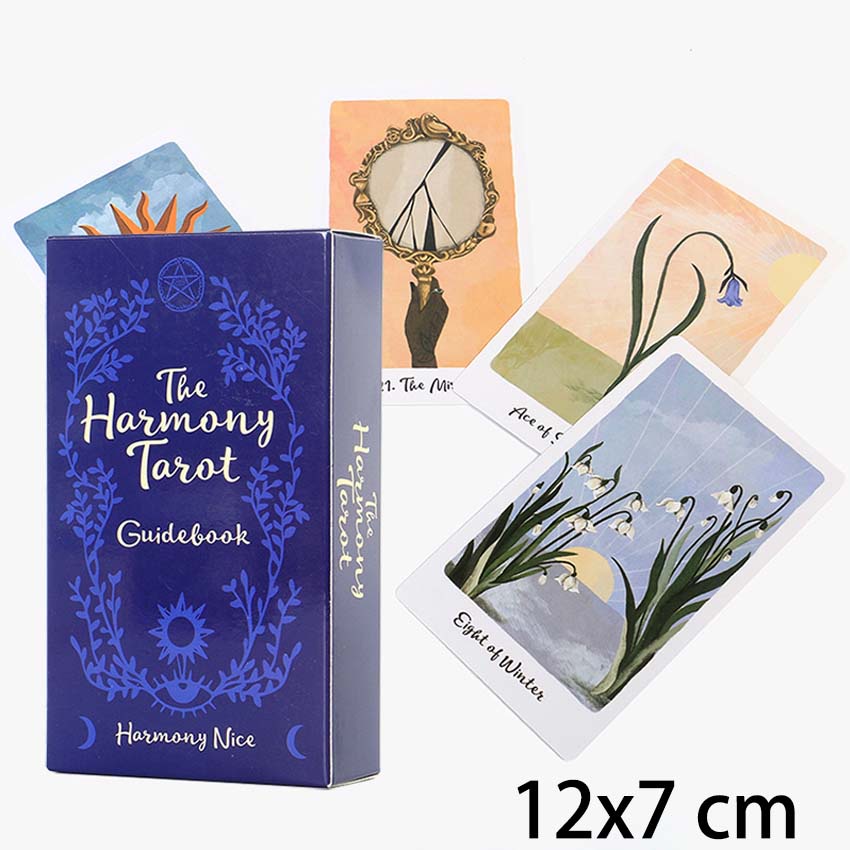 Trò chơi bài thủ công bằng giấy The Harmony Tarot Deck 12x7cm