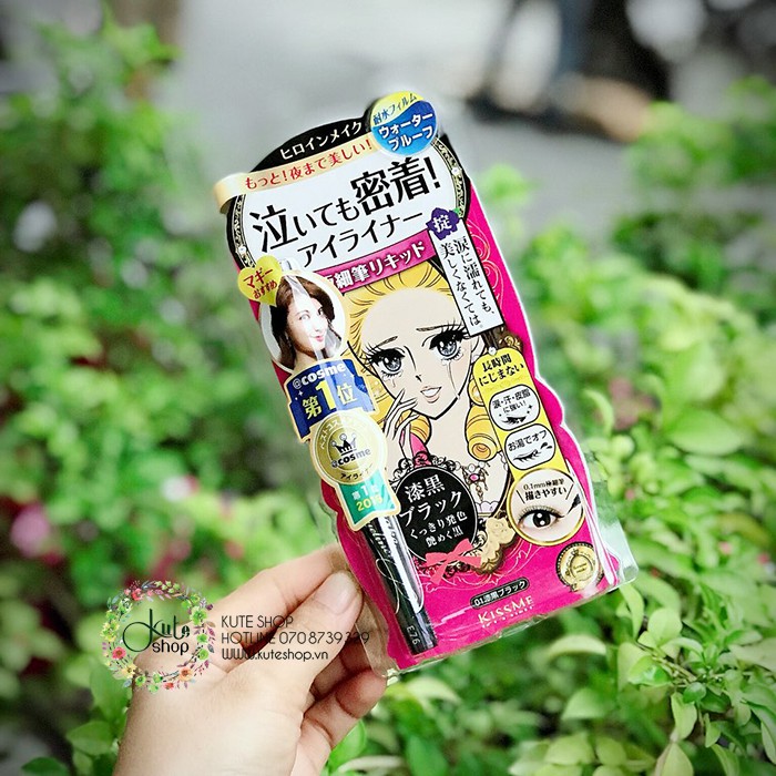 Bút kẻ mắt nước không trôi Isehan Kiss Me Heroine Liquid Eyeliner | BigBuy360 - bigbuy360.vn