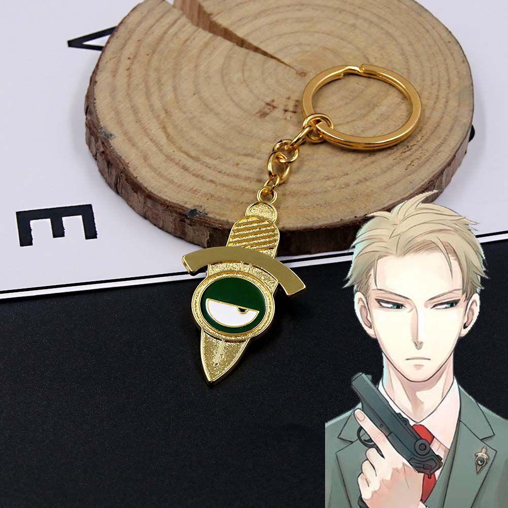 Móc Khóa Kim Loại Mặt Hoạt Hình Anime SPY X FAMILY Anya Loyor Trang Trí Nội Thất Ô Tô