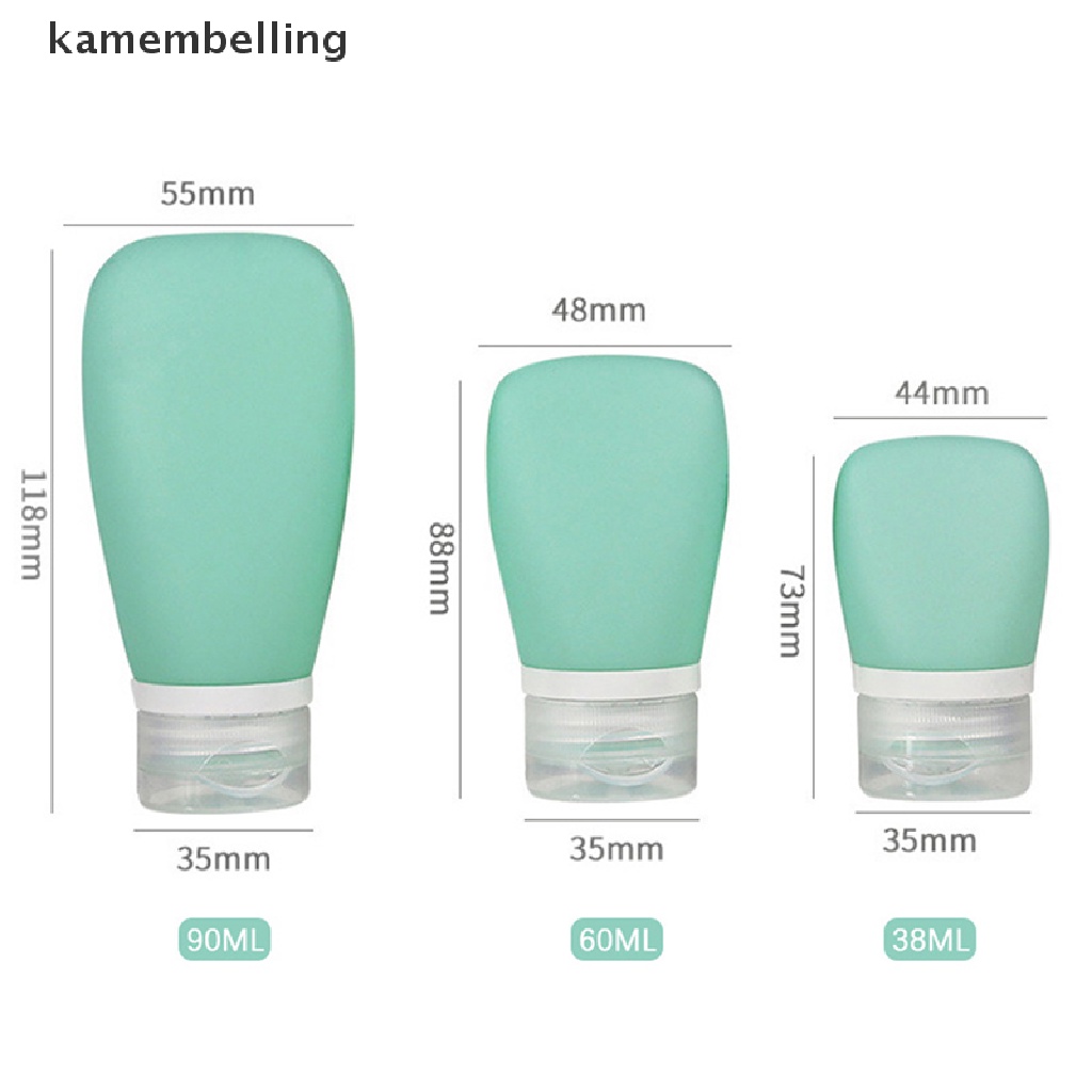 Kamembelling Bình Đựng Dầu Gội / Mẫu Thử Bằng Silicone Tiện Dụng Mang Theo Du Lịch