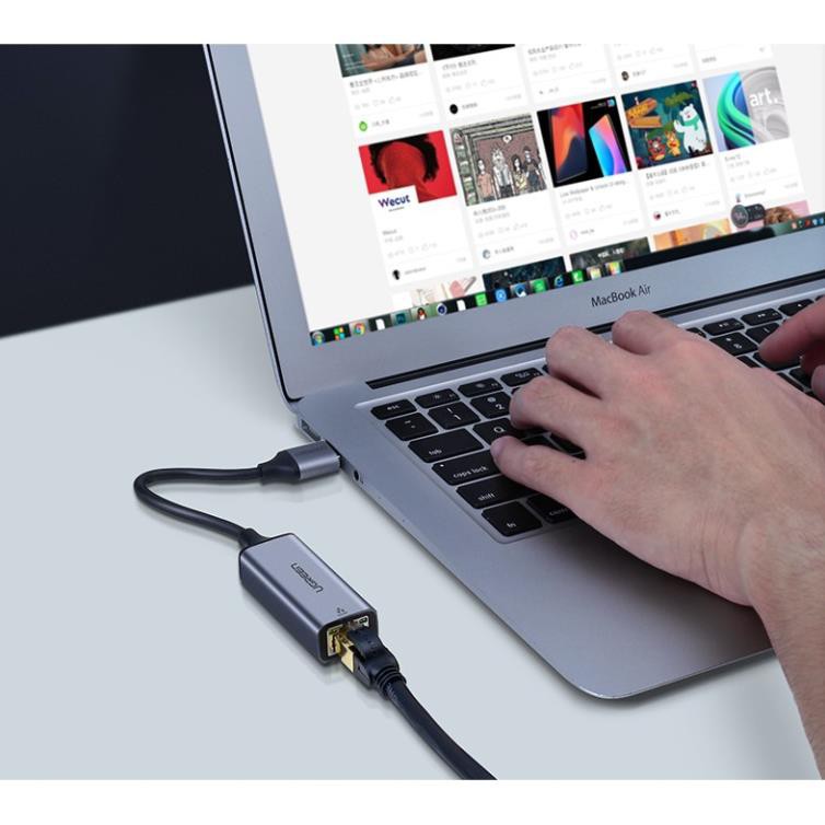 Cáp chuyển USB 3.0 sang Lan RJ45 tốc độ Gigabit 10/100/1000Mbp Ugreen 50922 ✔HÀNG CHÍNH HÃNG ✔ | BigBuy360 - bigbuy360.vn