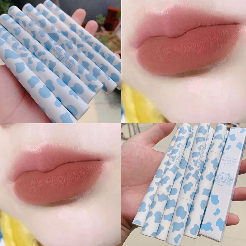 [Hàng mới về] Son Môi Qipin 6 Màu Nhung Lì Chống Thấm Nước Lâu Trôi Không Dính Ly