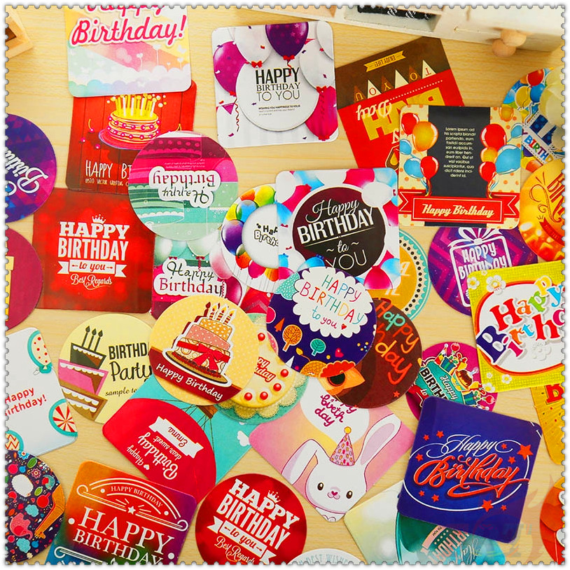Hộp 38 Miếng Dán Trang Trí Hình Chữ Happy Birthday