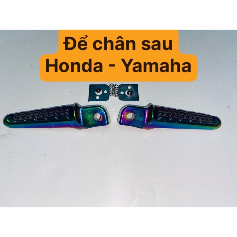 [CÓ VIDEO] Để chân sau xe máy màu titan 7 màu cho xe phổ thông của Honda và Yamaha cực đẹp - Đèn xe Việt