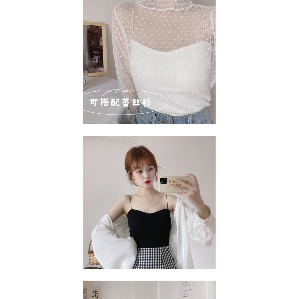Áo Bra 2 Dây Cotton - Áo Lót Dáng Lửng Siêu Hot AL52