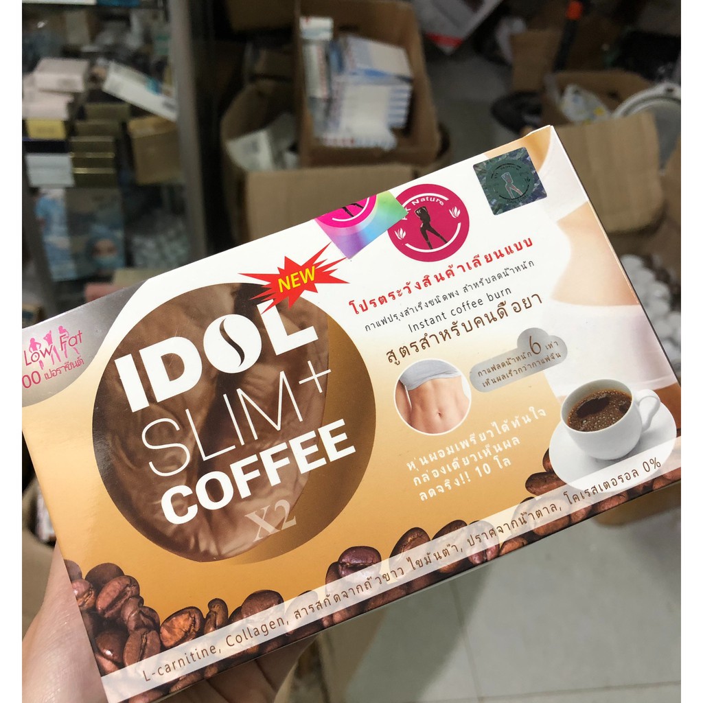 [CAO CẤP] Giảm cân Idol slim coffee chính hãng Thái Lan - hộp 10 gói