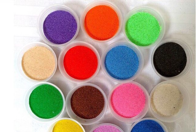 8 màu Cát đẹp nhất Màu  tô tranh cát cho bé 50gr/1túi