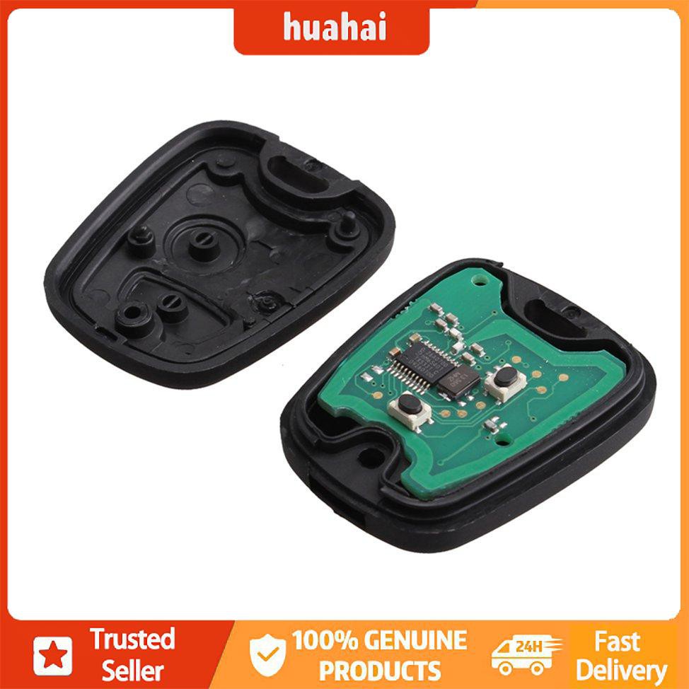 Ô tô 2 nút Chìa khóa từ xa Fob Vỏ cho Chip PEUGEOT 206 434MHZ PCF7961