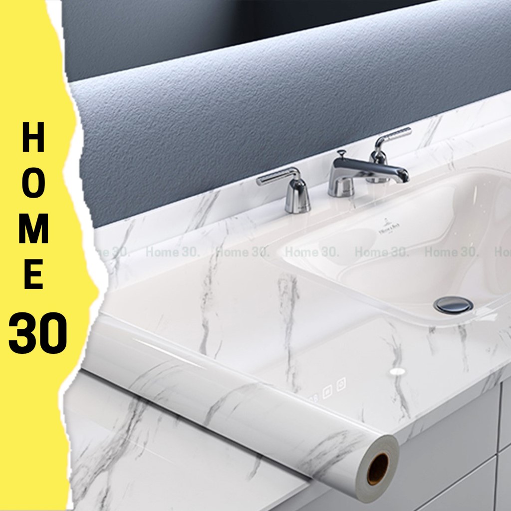 Decal Dán Bếp Giả Vân Đá - Giấy Dán Tường Bàn Học 3D Chịu Nhiệt, Chống Nước, Chống Dầu Mỡ Dễ Dàng Lau Chùi