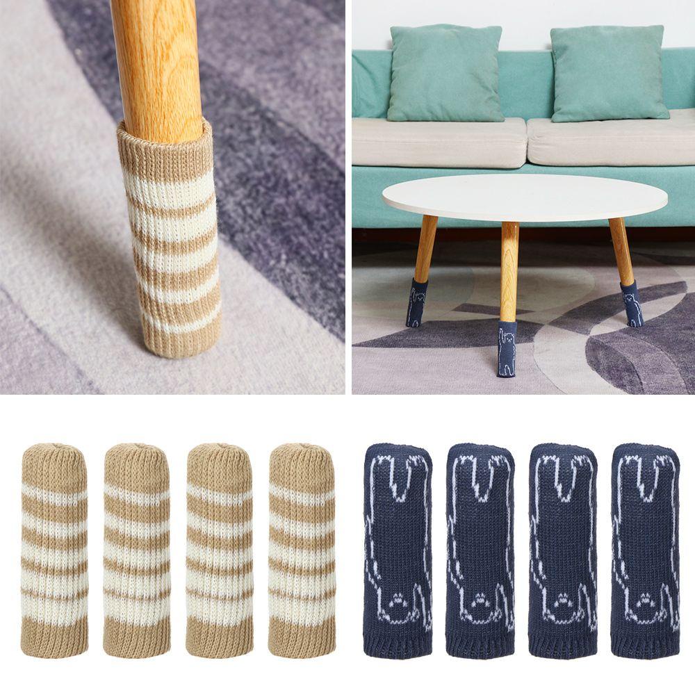 WATTLE Set 4 Vỏ Bọc Ghế Ngồi Bằng Len Co Giãn Chống Ồn Chống Trượt