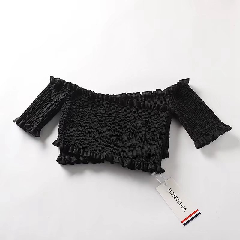 ÁO VOAN NHÚN ĐẮP CHÉO - AK0021 | steven.factory