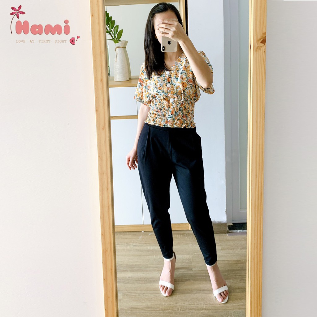 Quần Baggy Công Sở Nữ Chất Umi Hàn Cao Cấp Co Giãn 4 Chiều HAMI - Quần Bom Văn Phòng Nữ | BigBuy360 - bigbuy360.vn