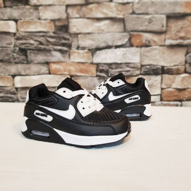 Giày Thể Thao Nike Air Max Màu Trắng Đen Thời Trang Cho Bé