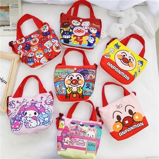 Se7en Túi Đeo Chéo Canvas Họa Tiết Anpanman Dễ Thương Phong Cách Hàn Quốc Cho Bé