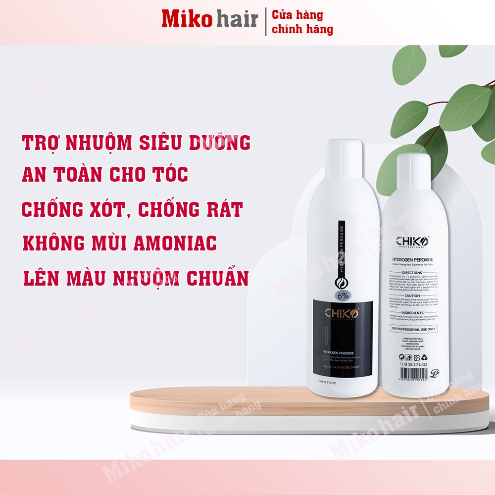 Trợ nhuộm siêu dưỡng Chiko, chóng xót chống rát da đầu, chai to 100ml