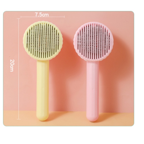 Lược Chải Lông Chó Mèo Có Nút Bấm Đẩy Lông Thừa Size Lớn 7.5cm X20cm