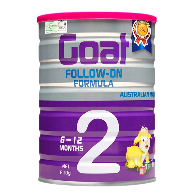 Sữa Dê Hoàng Gia Úc Goat Follow-On Formula 2 Bổ Sung Dinh Dưỡng Cho Bé ROYAL AUSNZ 800g