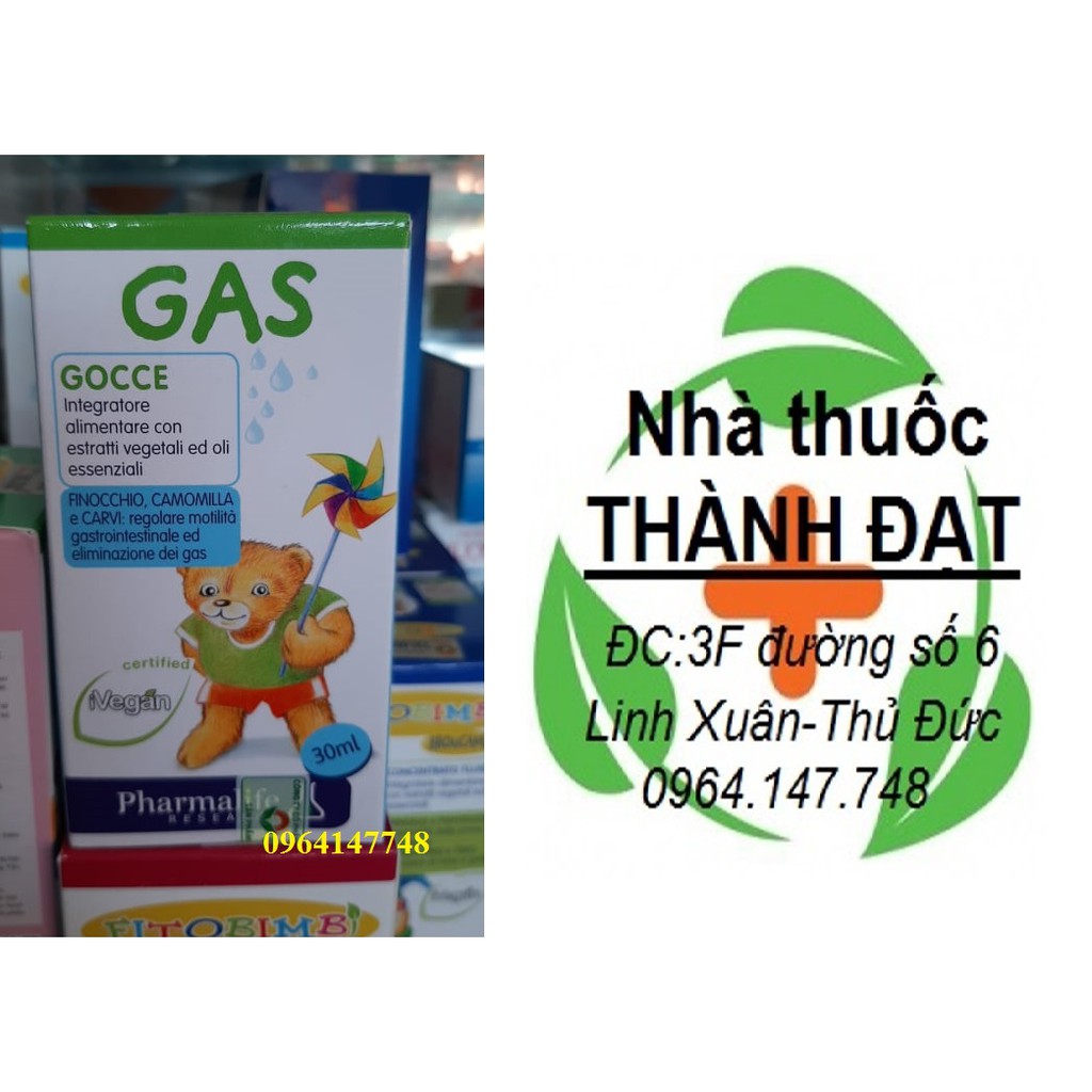 Gas  fitobimbi hỗ trợ đầy hơi cho trẻ BIMBI