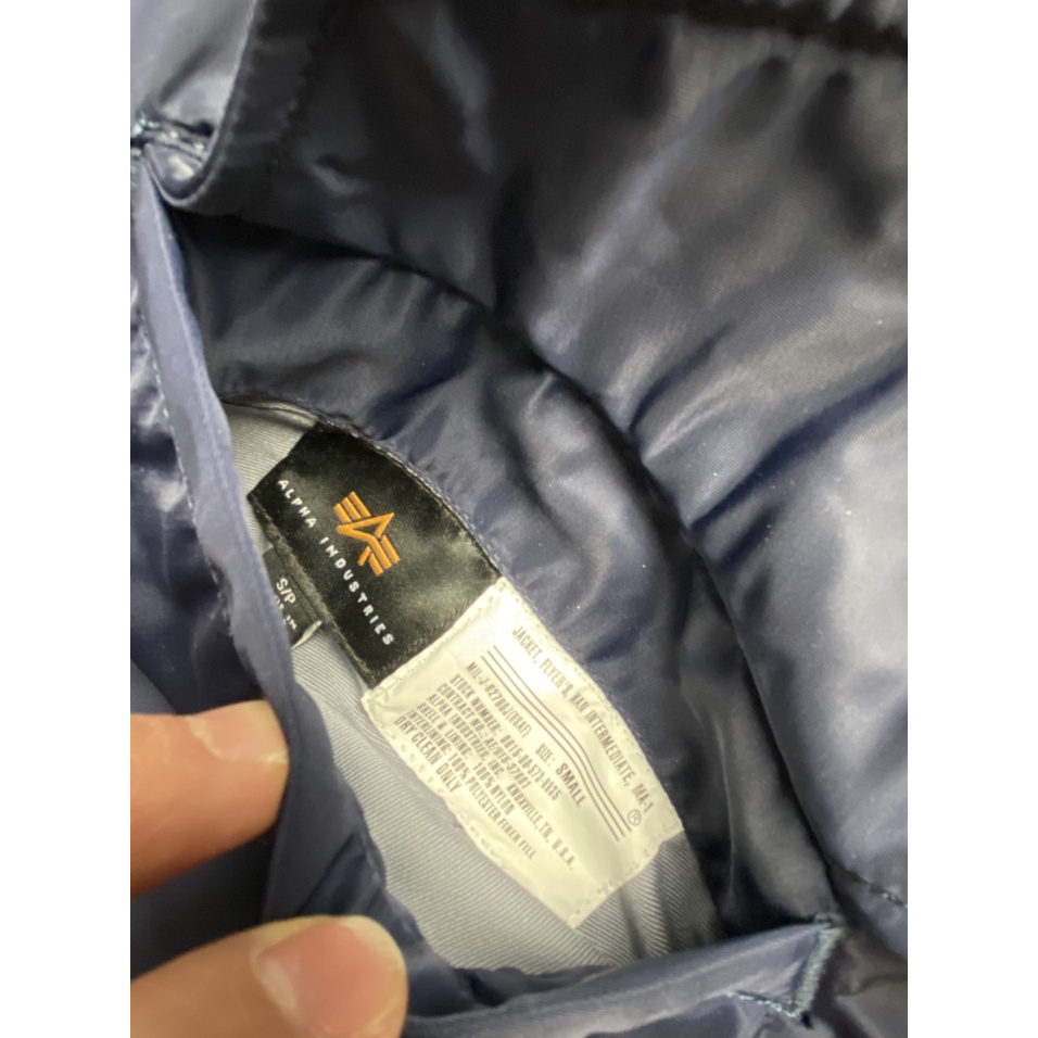 * Áo khoác pilot - Ma1 thêu logo cơ quan hàng không vũ trụ Nasa- hàng chính hãng Alpha industries