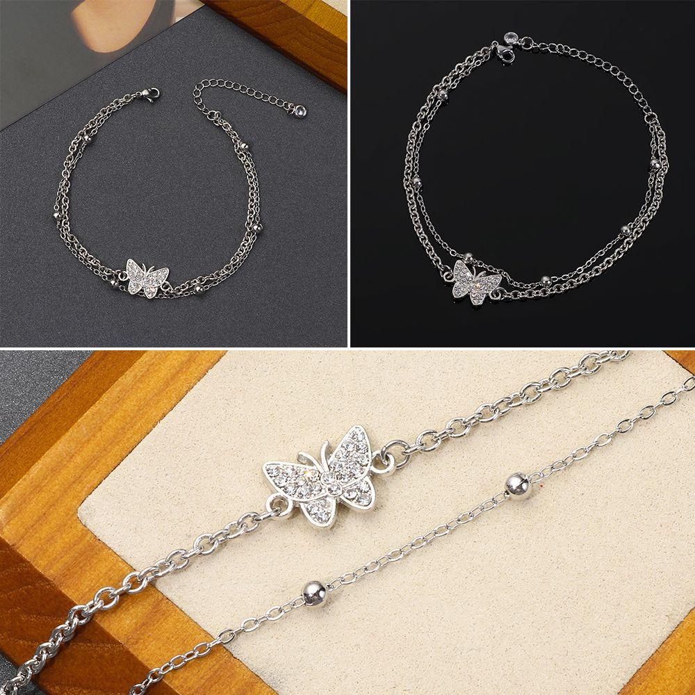 Vòng Tay Chuỗi Hạt Trái Tim Dễ Điều Chỉnh Thời Trang Mùa Hè Cho