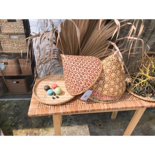 Mây tre- Nón tre nón hoa thị lồng bàn tre hình nón size 35cm -Tre HN