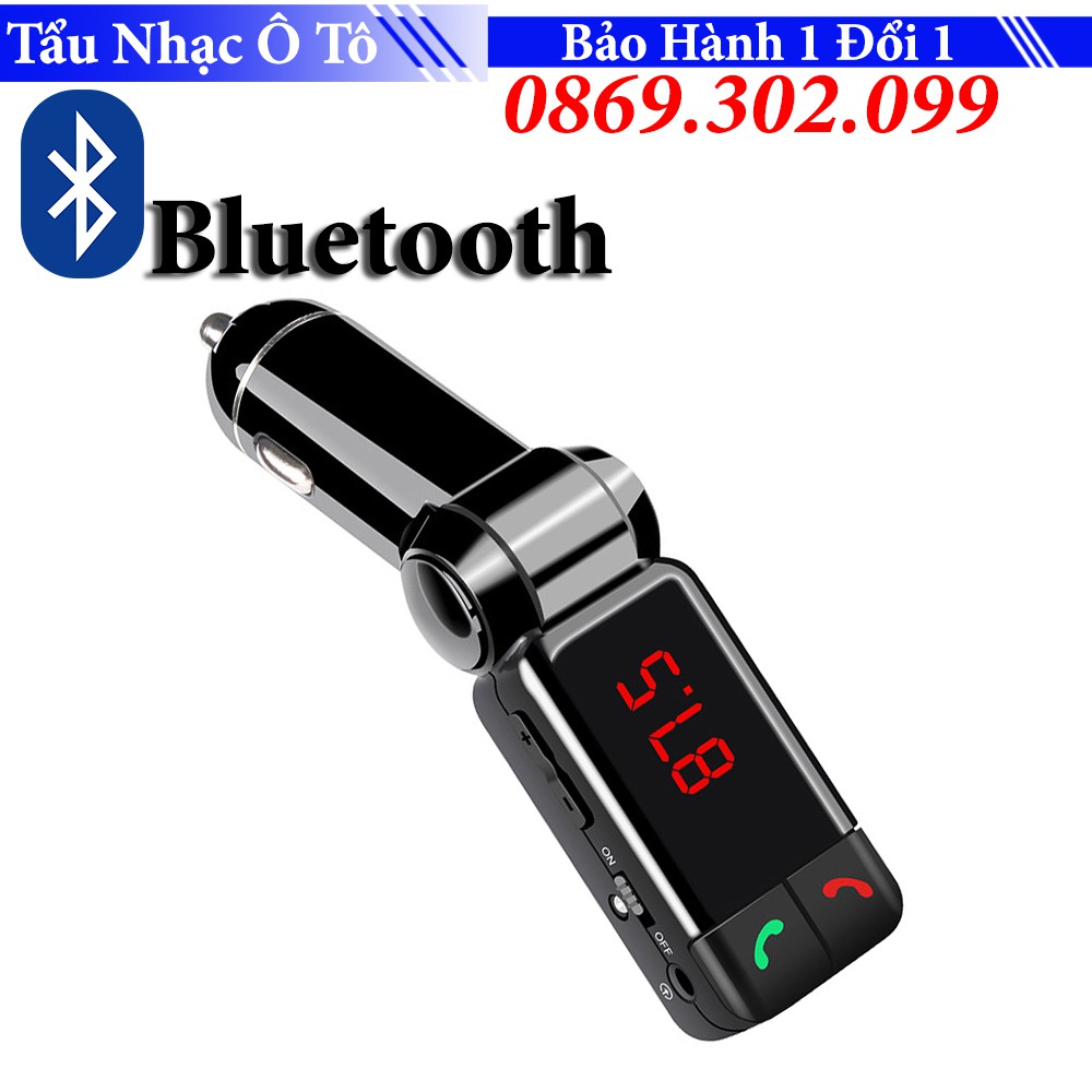 Tẩu Nghe Nhạc Bluetooth Đa Năng Kiêm Sạc Điện Thoại BC-06 Trên Ô Tô