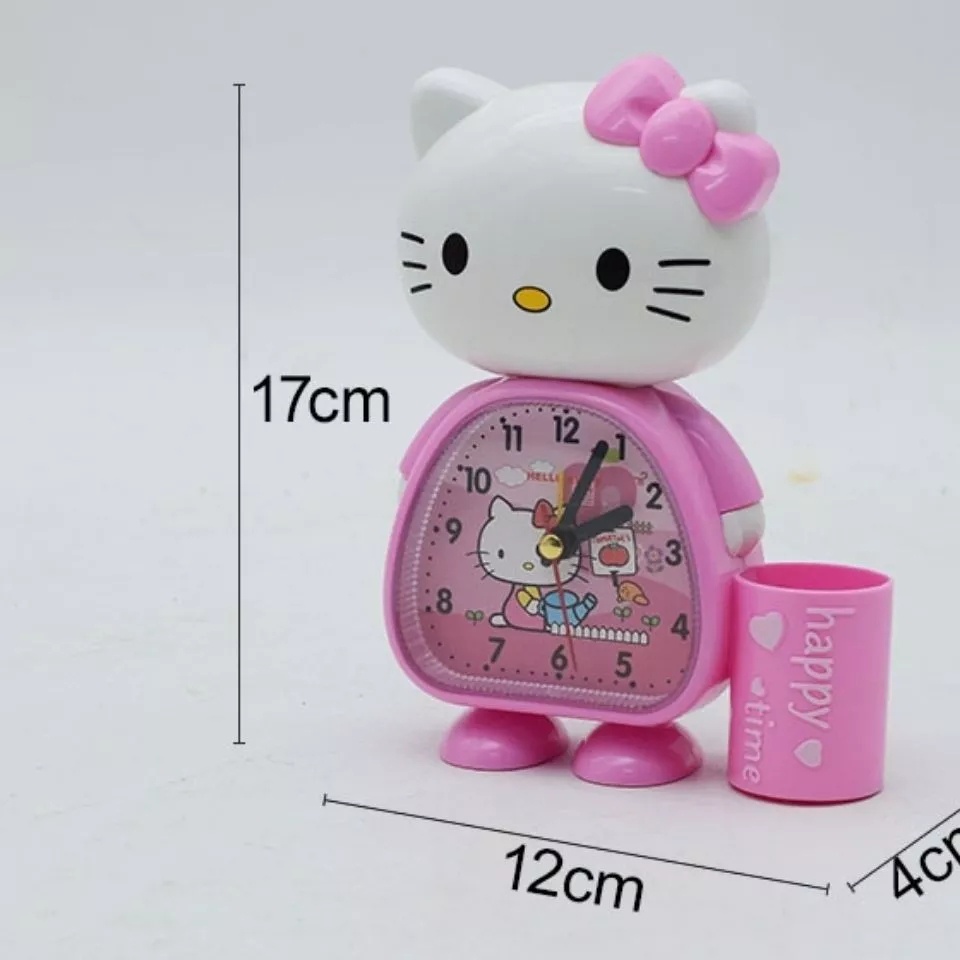 Đồng Hồ Báo Thức Có Kèm KHay Để Bút Viết