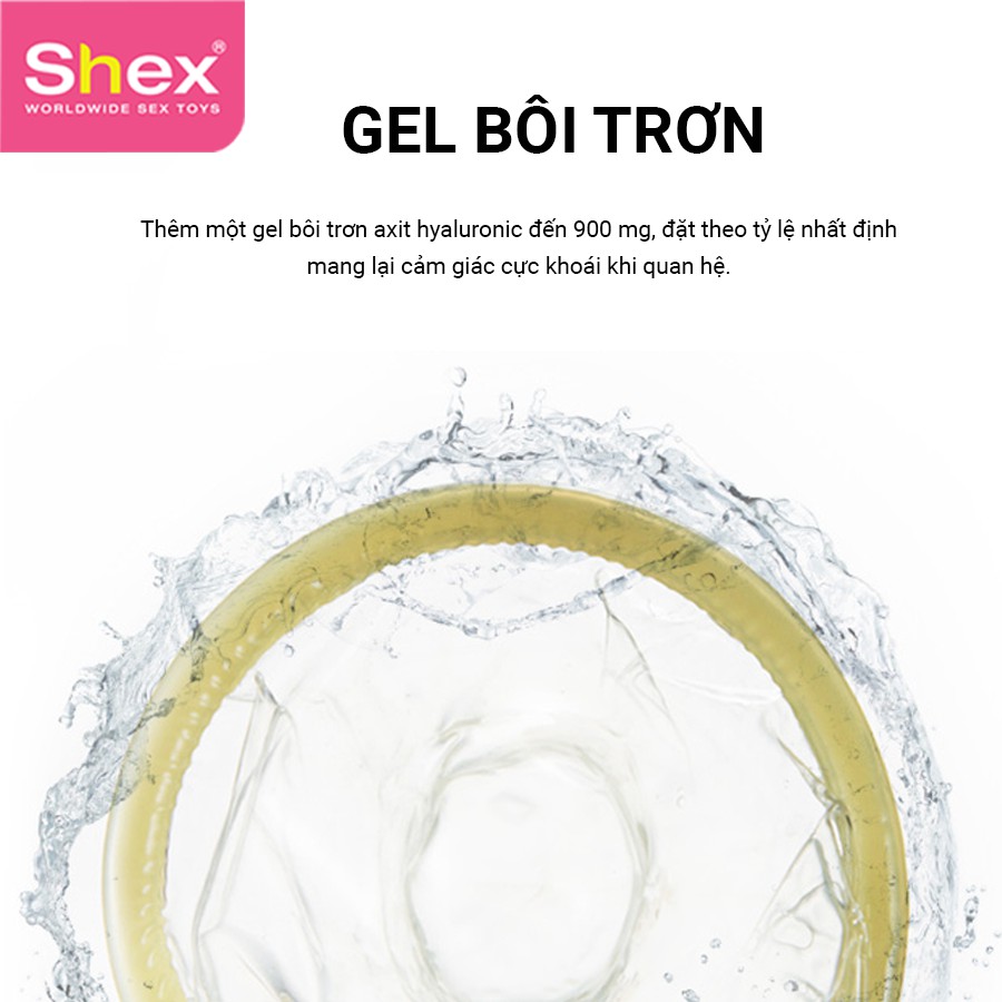 Bao Cao Su Thương Hiệu Shex (AIR, BEAST) Ôm Sát Chống Trơn Kéo Dài Thời Gian, Mang Đến Sự Thăng Hoa