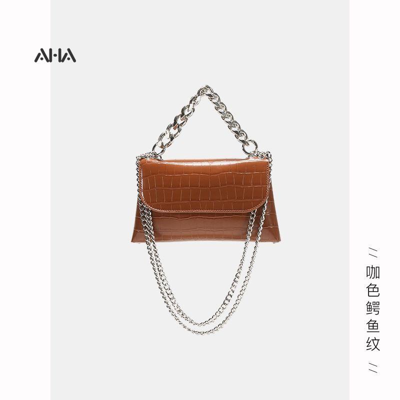 Túi xách đeo vai AHA OFFICIAL phối dây xích phong cách cổ điển thời trang dành cho nữ