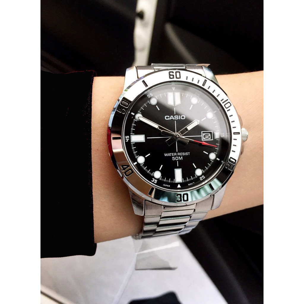 Đồng hồ nam dây kim loại Casio Anh Khuê MTP-VD01