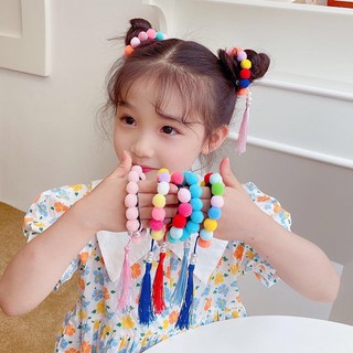 Set 2 cột tóc bông ngộ nghĩnh cho bé iu