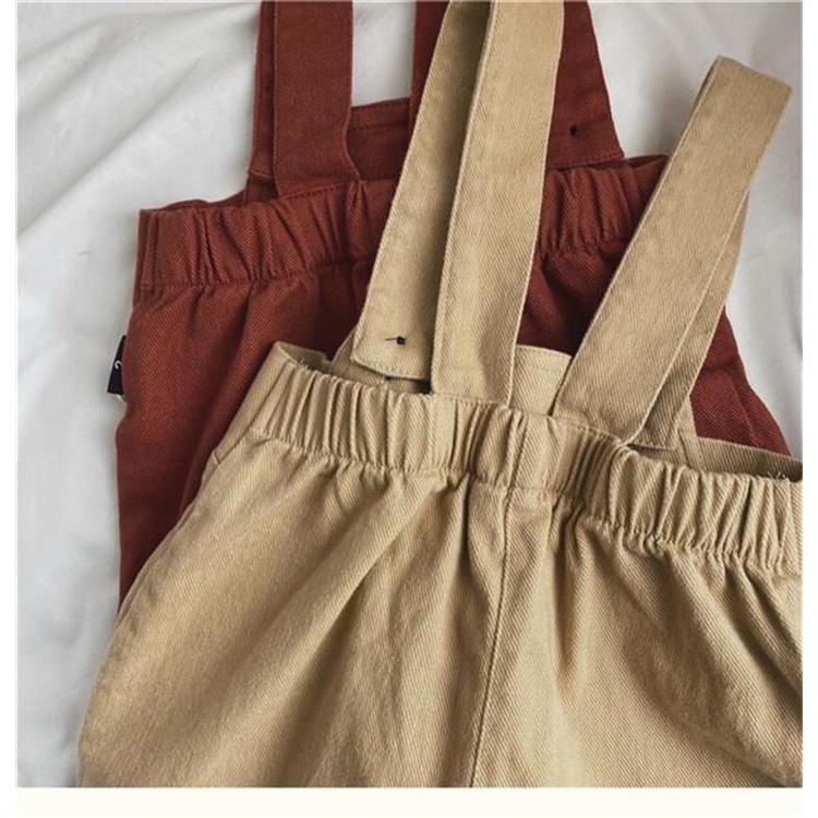 Quần Yếm Kaki Cotton trẻ em cho bé Trai bé Gái từ 10kg đến 28kg phong cách Hàn Quốc thời trang trẻ em Dream House