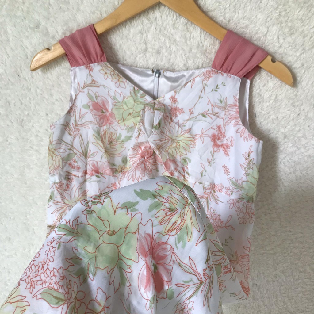 Đầm voan hoa - hàng si