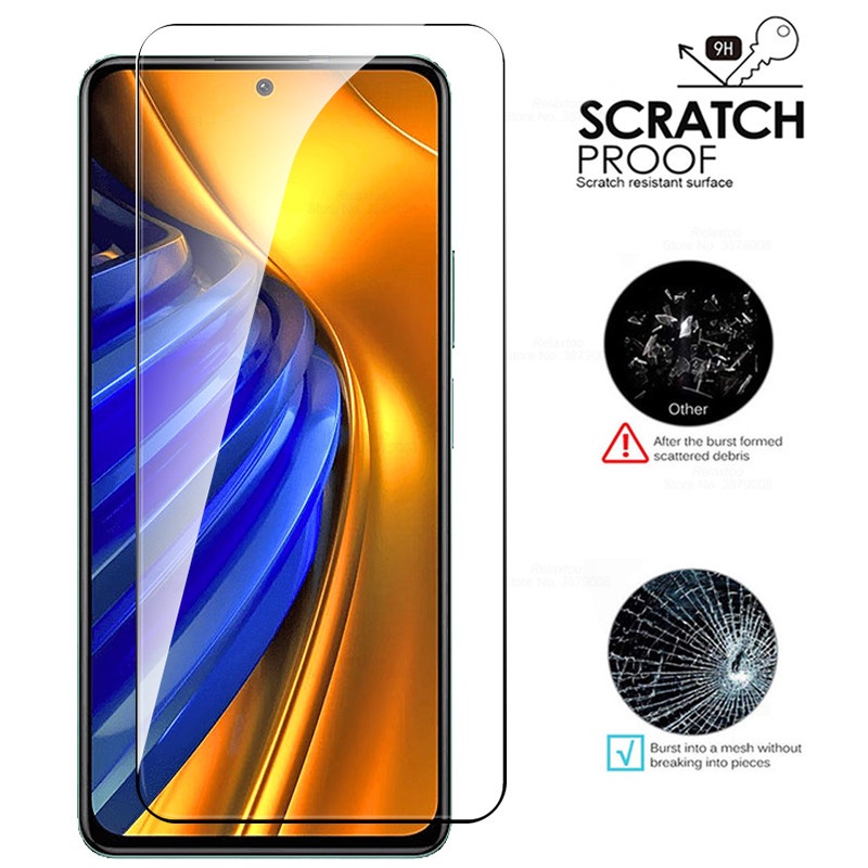 Ốp Điện Thoại Kính Cường Lực 2 Trong 1 Cho Xiaomi Poco F4 F3 M4 M4Pro M3 Redmi K50 K40S K40 Pro 10 10C 9T 9C 10A