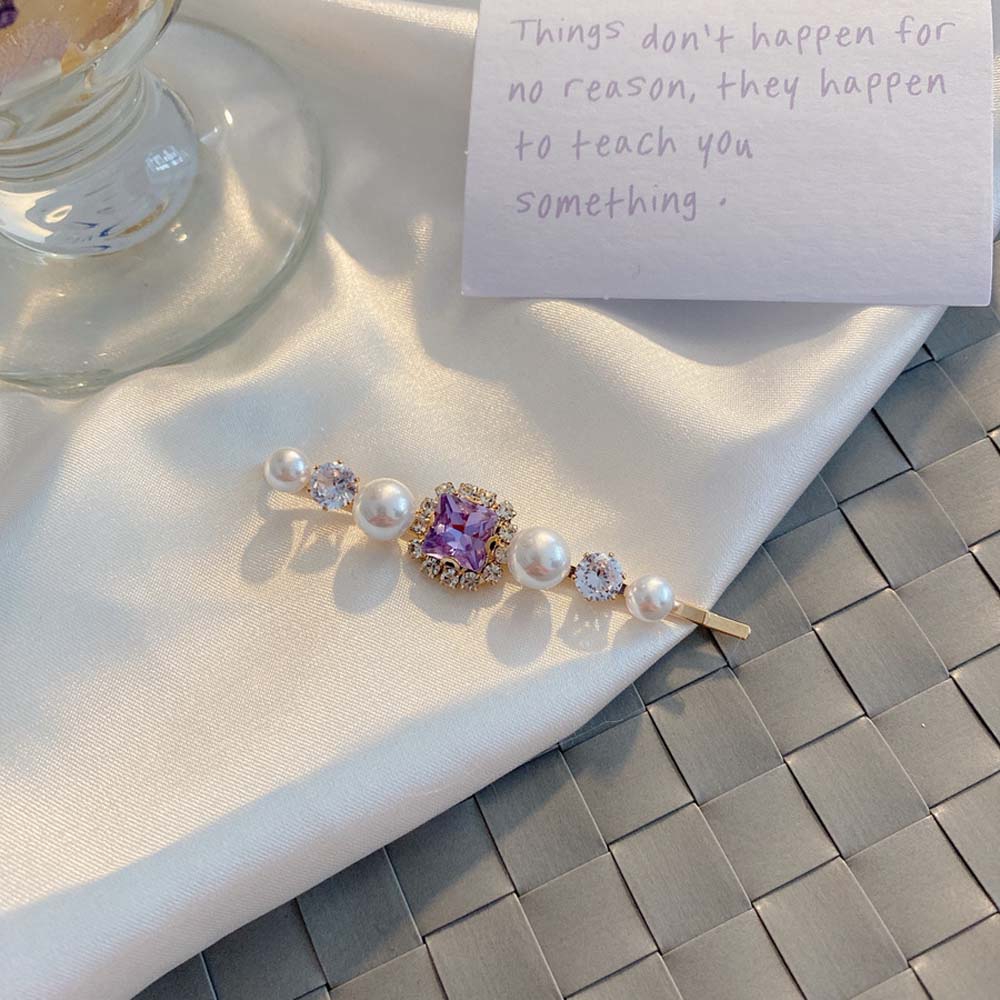 Kẹp Tóc Đính Ngọc Trai Giả Thời Trang Cho Nữ