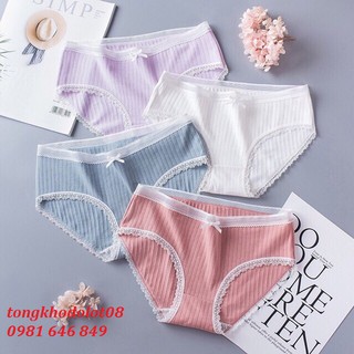 Bán sỉ 10 quần lót tăm tre pha ren siêu đẹp 001