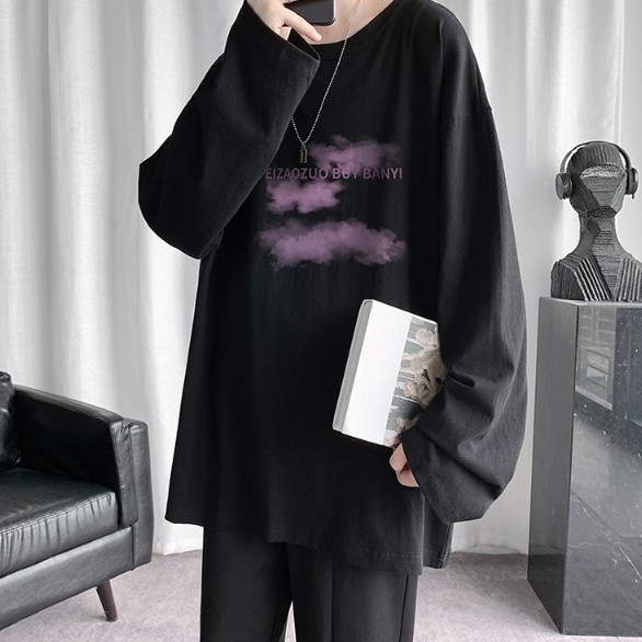 Áo thun dài tay kiểu dáng trang trí Hong Kong 2020 dành cho nam | BigBuy360 - bigbuy360.vn