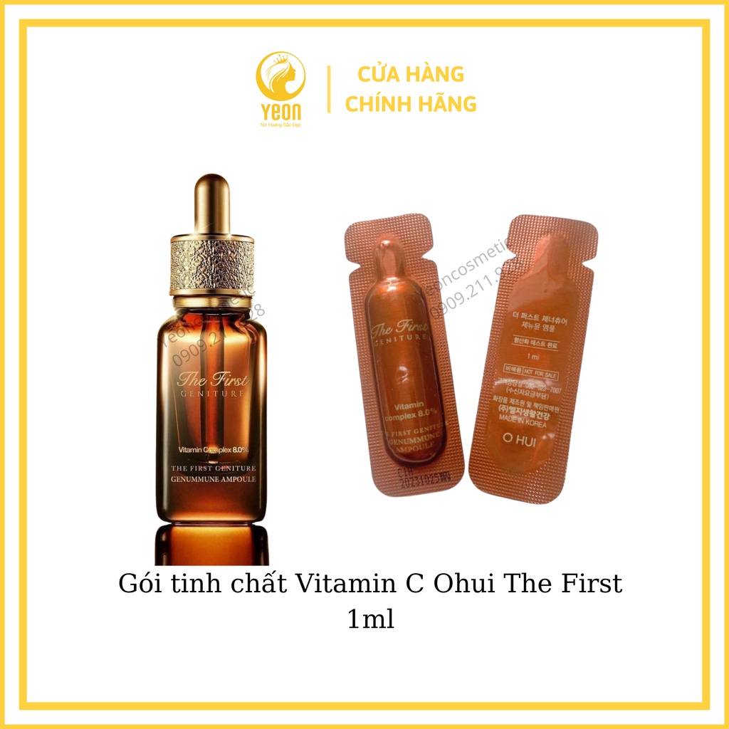 1 Gói [TINH CHẤT VITAMIN C] OHUI THE FIRST - LÀM TRẮNG DA - CHỐNG OXI HÓA