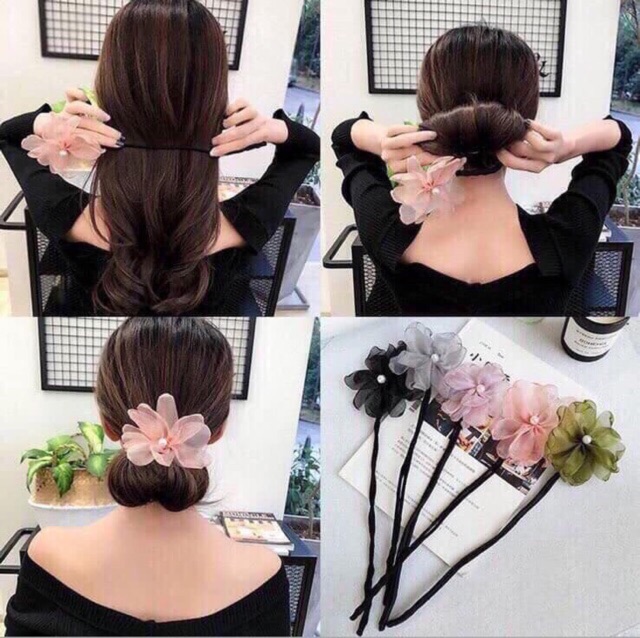 KẸP TÓC TẠO KIỂU HÌNH HOA