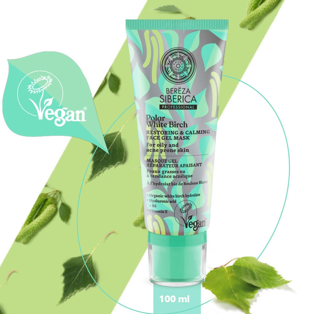 Mặt nạ làm sạch sâu ngừa mụn Natura Siberica dành cho da dầu và mụn Restoring &amp; Calming Gel Mask 100ml