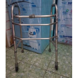 Khung tập đi xe tập đi inox cho người già