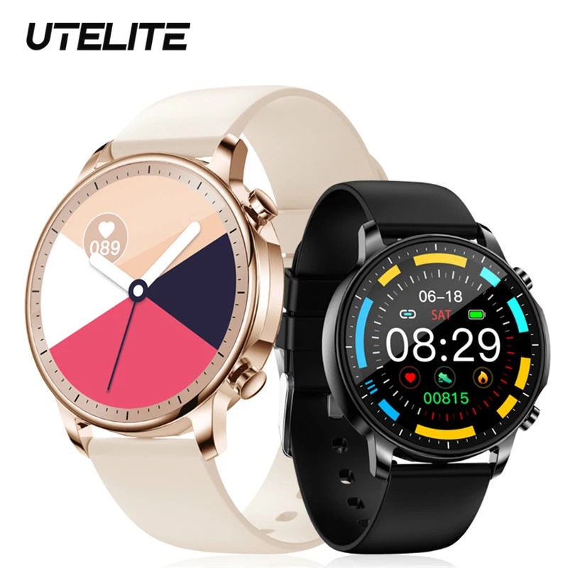 Đồng Hồ Thông Minh UTELITE V23 2020 Màn Hình 1.28 Inch Chống Thấm Nước IP67 Thời Trang Cho Android Ios