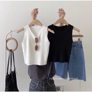 Áo Tanktop len gân trơn (2109) (ảnh tự chụp)