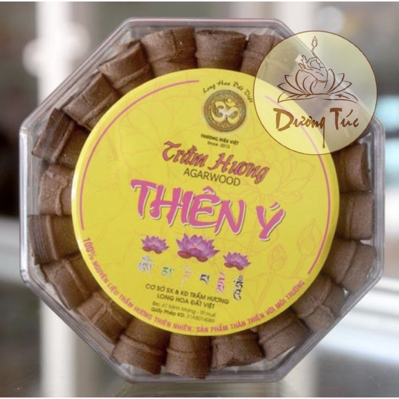 NỤ TRẦM HƯƠNG THIÊN Ý - Hộp 42 viên Hộp bát giác dẹp